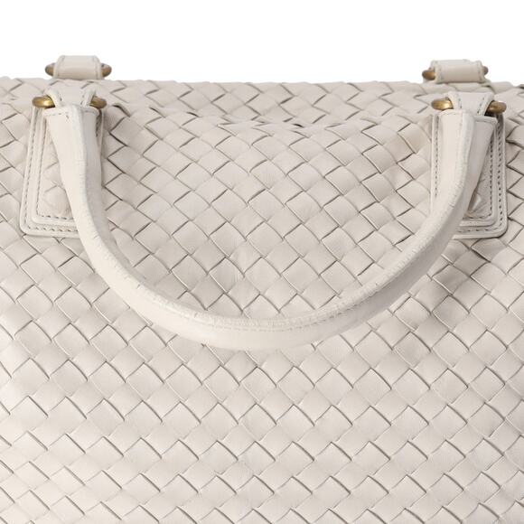 BOTTEGA VENETA Intrecciato Slouchy Large Handbag 193785 Cream Leather - Picture 8 of 8